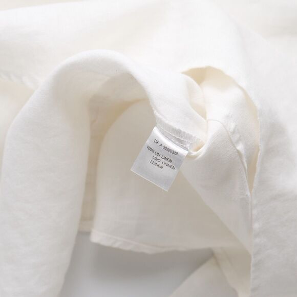 La Redoute Essentials Womens 16 100% Linen Popover Shirt Resort Costal Lagenlook - Picture 6 of 13